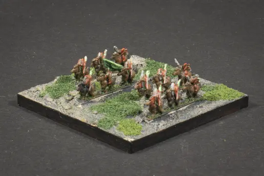 Mayhem - Elven army - Fast cavalry with standard